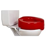 Red Raised Toilet Seat