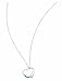 petit coeur pendentif avec chaîne gourmette - en argent sterling 925