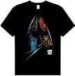 Star Trek XI 2009 Movie 'Four Character Shield' black t-shirt