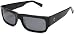 eco Men's 105 Rectangular Sunglasses,Black Frame/Grey Lens,one size