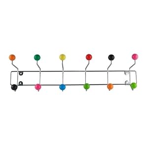 Atomic Retro Coat Hooks Rack - Multi Colour LARGE