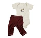 Peanut Organic S/S Bodysuit Outfit, 3-6 month