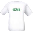 GEORGIA - GREEN LETTERING - State-series - White T-shirt