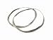 Large Crinkle Hoops in Silver by Ten Thousand Things