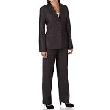 Review Via Spiga  / Via Spiga Purple Windowpane Flap Pocket Pantsuit