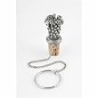 Silver Pewter Top Grape Bottle Stopper