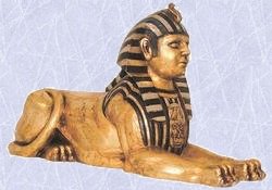 sphinx statue Egyptian lion Cat replica sculpture new (Digital Angel Decor)