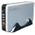 Navigator 3.5" SATA Hard Drive Enclosure USB 2.0 External Case w/ Onetouch Backup Silver