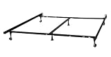 Heavy Duty 6 Leg Adjustable Metal Bed Frame with Double Center Support and Rug Rollers UNIVERSAL Heavy Duty 6 Leg Adjustable Metal Bed Frame with Double Center Support and Rug Rollers UNIVERSAL