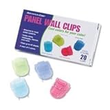 Color Cool Cubicle Wall Clips, Standard Size, 20 Assorted Colors/Pack AVT75307