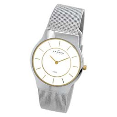 Skagen Men's Two-Tone Mesh Bracelet Watch #233LGSC
