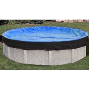 HPI Above Ground Pool 24' Round Blue And Black IMP Winter Cover 8 Year Warranty