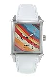 Girard-Perregaux Vintage 1945 Men's Automatic Watch Limited Edition Stainless Steel Colorful Dial on White Leather Strap 25830-0-11-0900