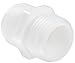 Thogus Nylon Tube & Hose Fitting, Adapter, White, 3/4