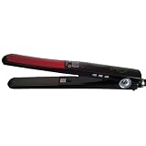 Brazilian Keratin Treatment Professional -1 Inch Curved Edge Plates- Flattening Iron Digital Temp Select (122 to 450 Degrees) By Watts Beauty