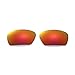 Walleva Polarized Fire Red + Ice Blue Replacement Lenses Oakley Badman Sunglasses