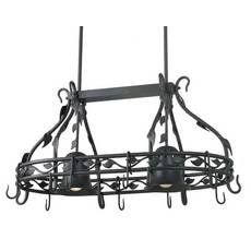 Lighted Oval Pot Rack from Destination Lighting