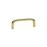 Baldwin 4671.030.BIN 2-3/4-Inch Wire Cabinet Pull, Polished Brass - Lacquered