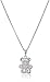 Sterling Silver Children's Teddy Bear Pendant, 13