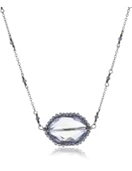 Dana Kellin "Indigo Mix" Hand Wrapped Octagonal Crystal Necklace