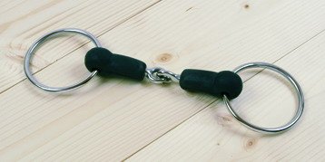 Trensengebiss, SS, gebrochenes Gummimundstück
