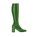 PleaserUSA Stretch Knee Boots Gogo-300 forest green Size 4.5 UK