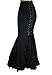 (XS, XXL, 20, 22, 24 or 28) Rainy Night in London - Black or Gray, Gothic Steampunk Victorian Skirt