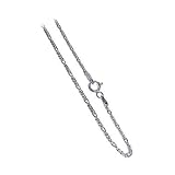Italian Sterling Silver 1.5 MM Figaro Link Chain 24" Necklace