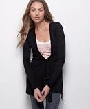 Pure & Simple Long-Sleeved Belted Jersey Cardigan