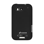 Amzer AMZ89382 Silicone Skin Jelly Case for Motorola DEFY MB525 and Motorola DEFY Plus (Black)