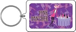 Pink Panther 'Drinks' Lucite Key Chain