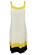 Collection Eighteen Swimwear Cover Up White/Bright Yellow/Black Small/Medium