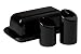 Waechtersbach Butterdish and Salt & Pepper Set, Black
