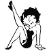Betty Boop Leg Up - Cartoon Decal Vinyl Car Wall Laptop Cellphone Sticker