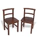 Children's Two-Chair Set - Mahogany Finish