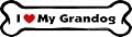 Imagine This I love My Grandog Bone Car Magnet, 2-Inch by 7-Inch by Imagine This Company