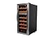 Vinotemp VT-21TEDS Thermo-Electric Digital Dual-Zone 21-Bottle Wine Chiller, Black and Stainless