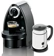 Nespresso C100-US-AERO-B Essenza Automatic Single-Serve Espresso Machine with Nespresso Aeroccino
