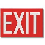 Brooks Equipment - Self Adhesive Vinyl Exit Sign