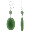 FOJO's Green Aventurine Gemstone Oval Earrings