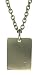 Titanium Gents Diamond Set Dog Tag Pendant + 20 Titanium Chain