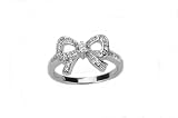 Sterling Silver Cubic Zirconia Bella Bow Ring by Crislu