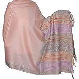 Jamawar Wool Indian Fancy Shawl in Jacquard Design 80 x 40 (jmwr668)
