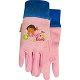 Midwest Glove DE102T Dora The Explorer All Cotton Kids Jersey Glove, Soft Pale Pink