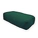 YogaAccessories MAXSupport Deluxe Rectangular Cotton Yoga Bolster - Green