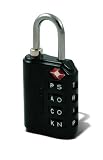 Wordlock LL-203-BK 4-Dial Luggage Lock, Black