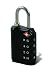 Wordlock LL-203-BK 4-Dial Luggage Lock, Black