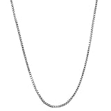 10 Karat White Gold Venetian Box Chain (0.6 mm Thick)