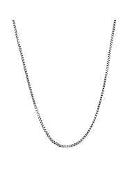 10 Karat White Gold Venetian Box Chain (0.6 mm Thick)