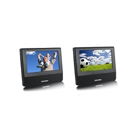 Nextbase Click 7 Duo Deluxe - Click And Go 7 -Inch Duo Deluxe Twin Portable DVD Player with Car Safe Mounting System